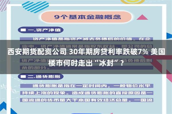 西安期货配资公司 30年期房贷利率跌破7% 美国楼市何时走出“冰封”？